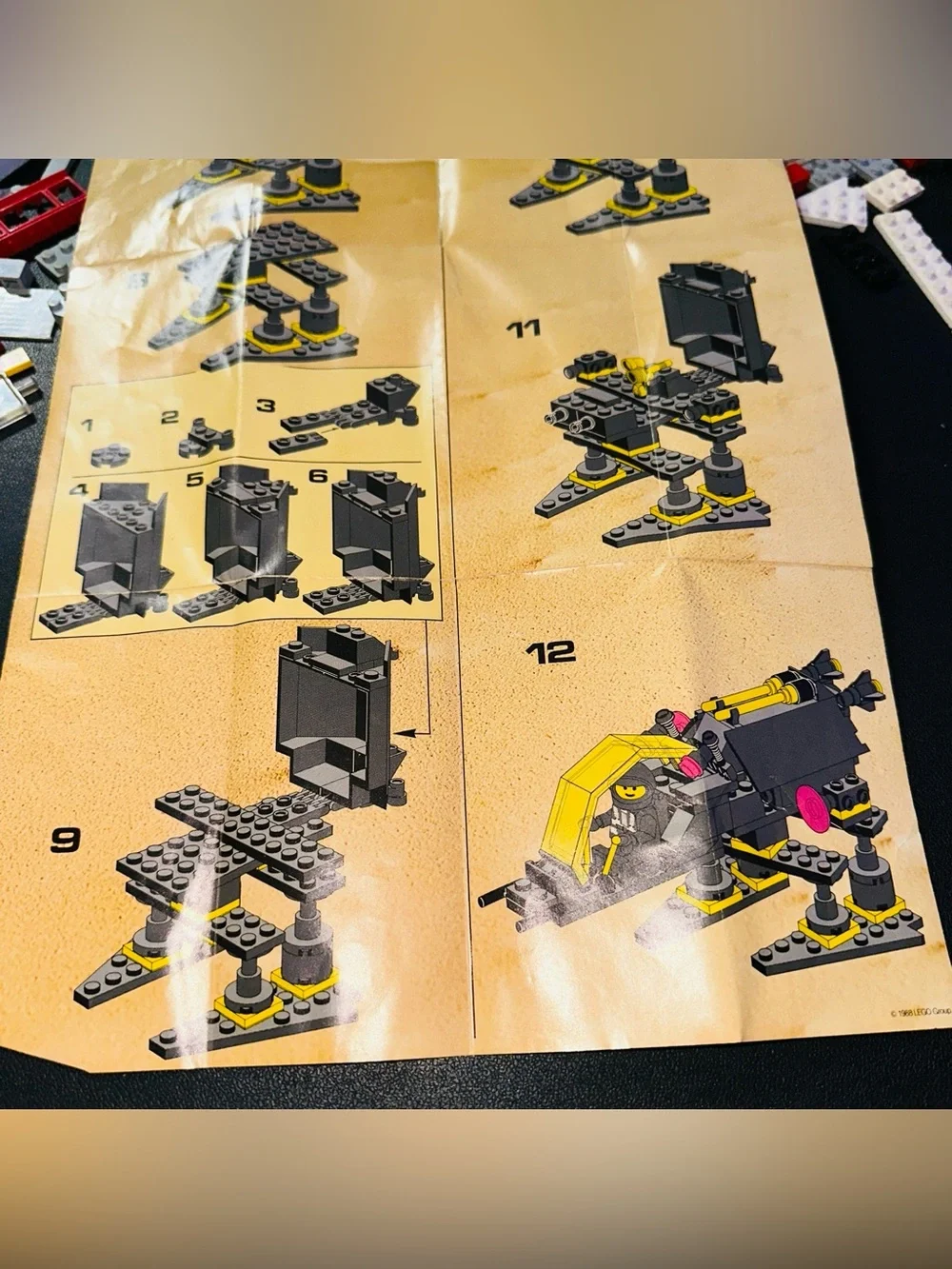 Lego Vintage Space Alienator Set 6876 Replacement Pieces and Instructions